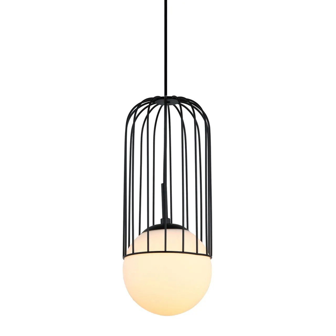 Matty, nowoczesna lampa wisząca, czarna, E27, MDM-3939/1 BK